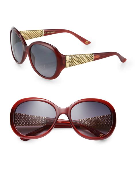 gucci limited edition sunglasses|Gucci 56mm round sunglasses.